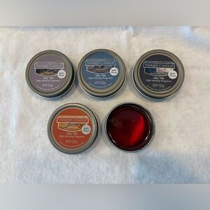 Yankee Candle Gel Tins Lot Of 5 With Wire Floral Holder McIntosh Lavender New*